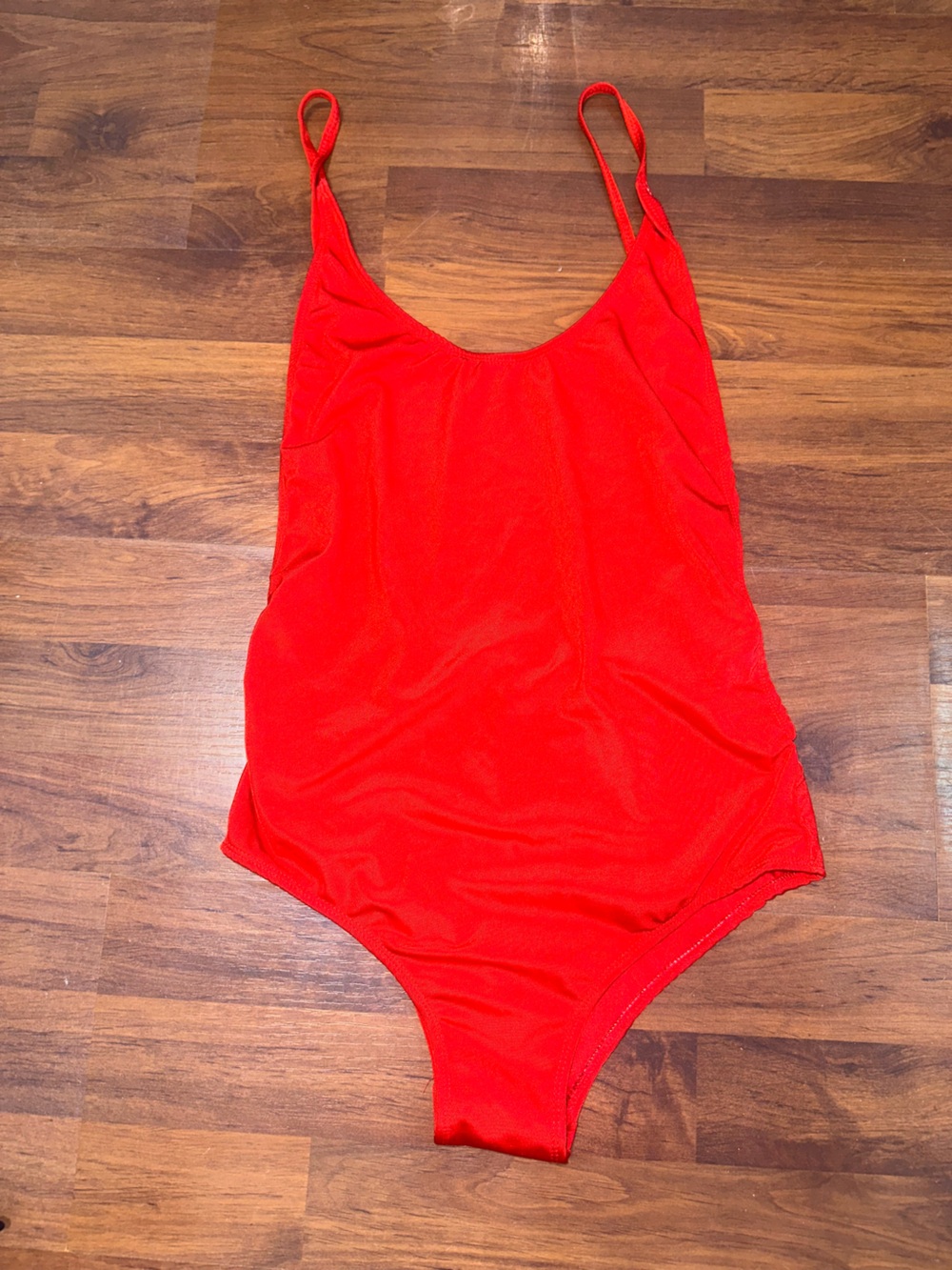 Source Unknown Vibrant Red One-Piece Swimsuit